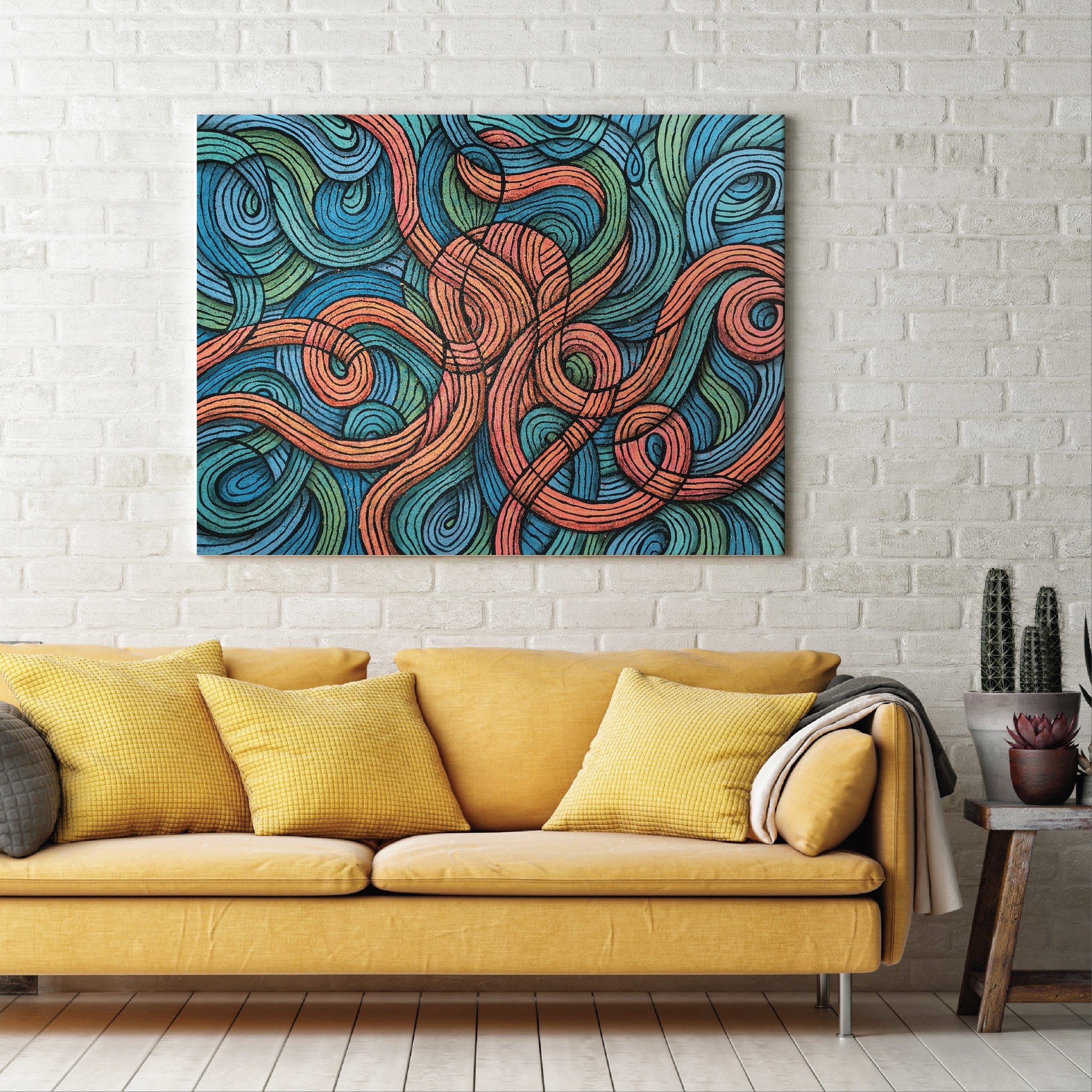 The Dancing Octopus 40"x30"